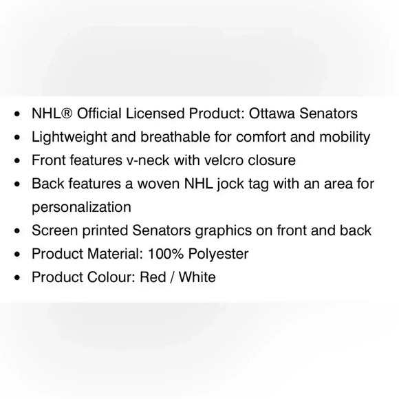 ✨HOST PICK✨🆕Pets | Ottawa Senators  Pet Jersey - Picture 5 of 13